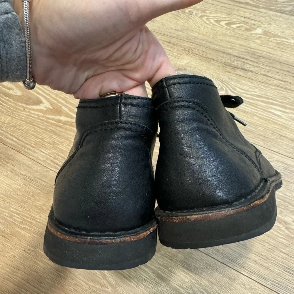 JOHN VARVATOS USA men’s black leather hipster chukka lace up boot in 7.5